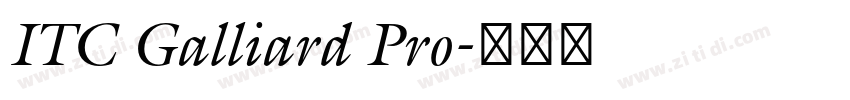 ITC Galliard Pro字体转换